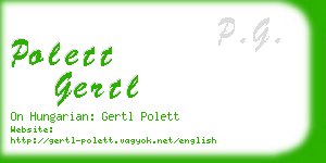 polett gertl business card
